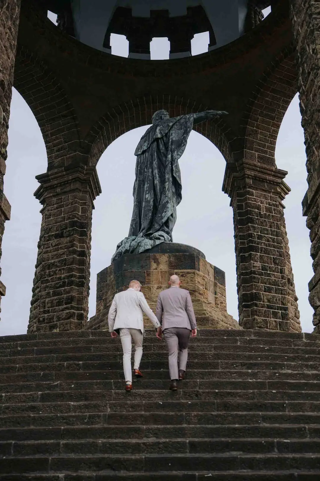 Jan & Chris, Am Kaiser-Wilhelm-Denkmal in Porta Westfalica