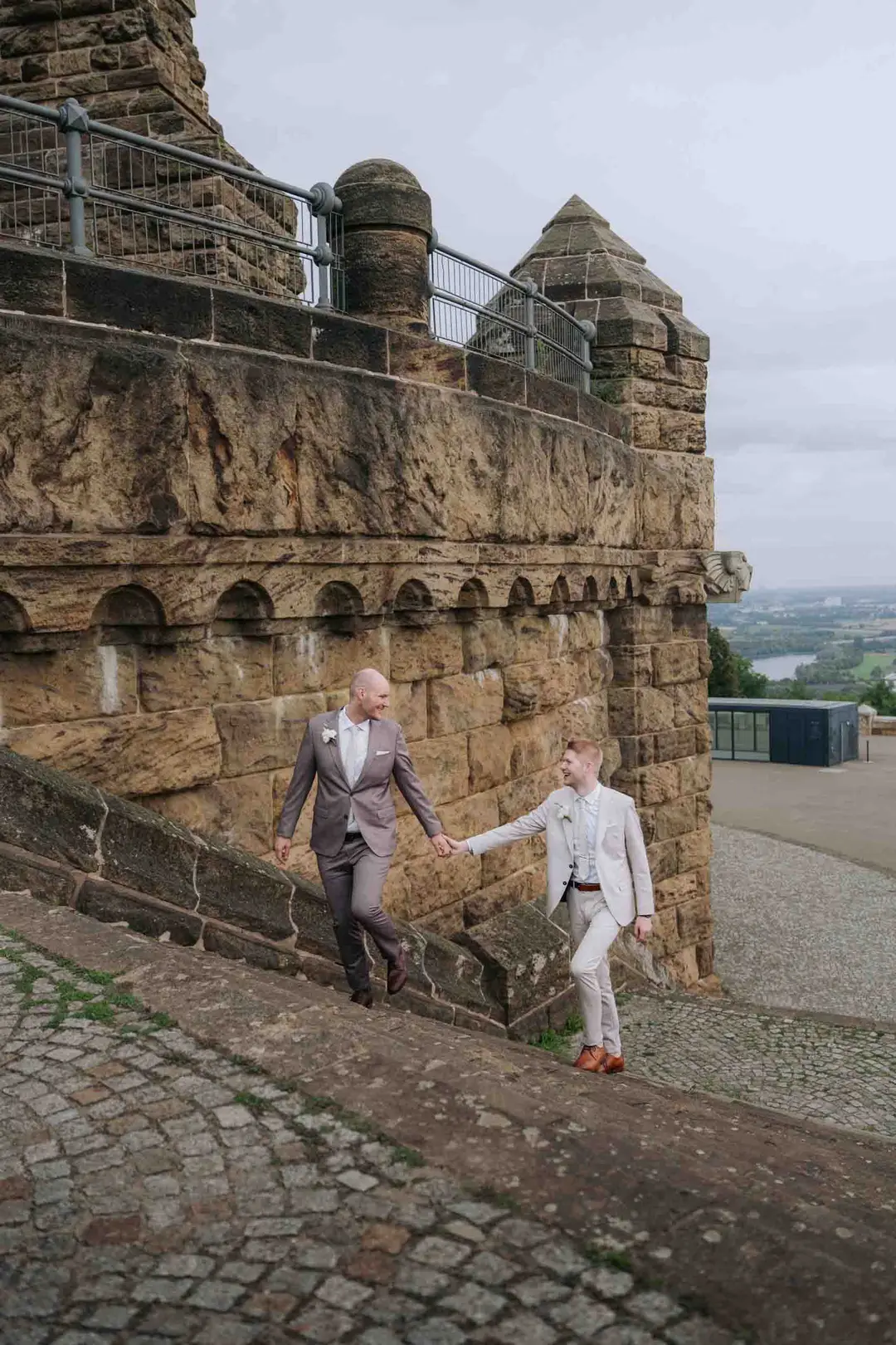 Jan & Chris, Am Kaiser-Wilhelm-Denkmal in Porta Westfalica